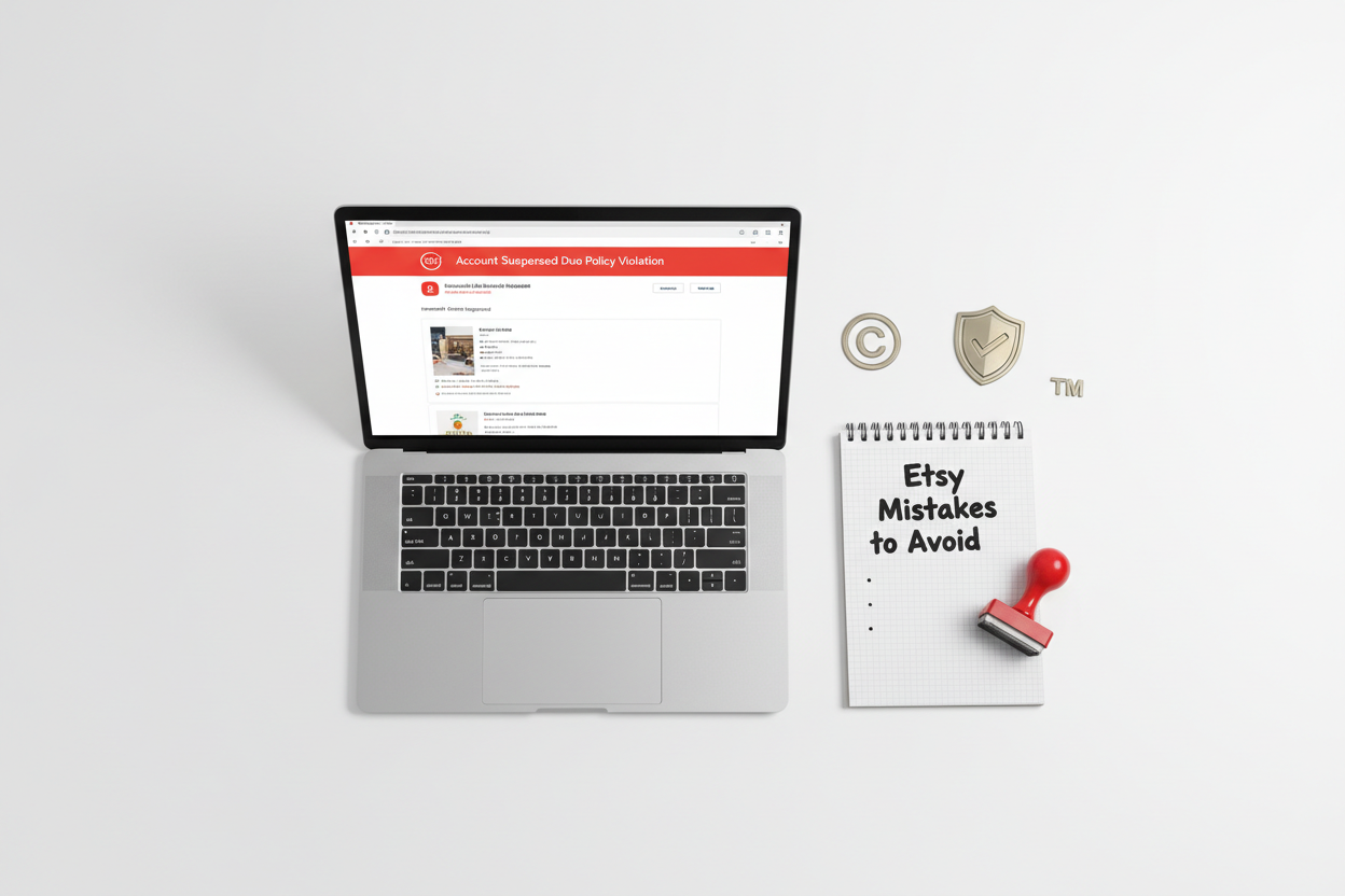 Etsy seller mistakes that cause low sales and account suspension in 2026 — complete guide by Hadi Craft