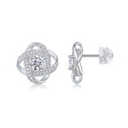 0.5 Carat Moissanite Stud Earrings – S925 Sterling Silver Platinum-Plated - Hadi Craft