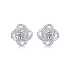 0.5 Carat Moissanite Stud Earrings – S925 Sterling Silver Platinum-Plated - Hadi Craft