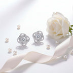 0.5 Carat Moissanite Stud Earrings – S925 Sterling Silver Platinum-Plated - Hadi Craft