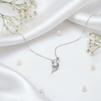 1 Carat Moissanite Diamond Necklace – 925 Sterling Silver Four-Prong Pendant - Hadi Craft