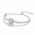 1 Carat Moissanite bracelet Square Bag Bracelet 925 Sterling - Hadi Craft