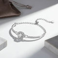 1 Carat Moissanite bracelet Square Bag Bracelet 925 Sterling - Hadi Craft
