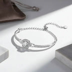 1 Carat Moissanite bracelet Square Bag Bracelet 925 Sterling - Hadi Craft