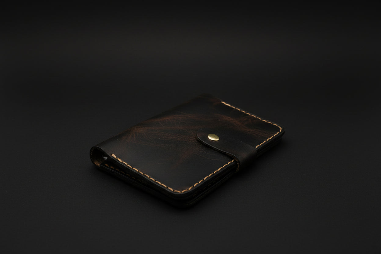 Leather Field Notes Cover – Walnut Brown | Everyday Carry | Handmade in USA