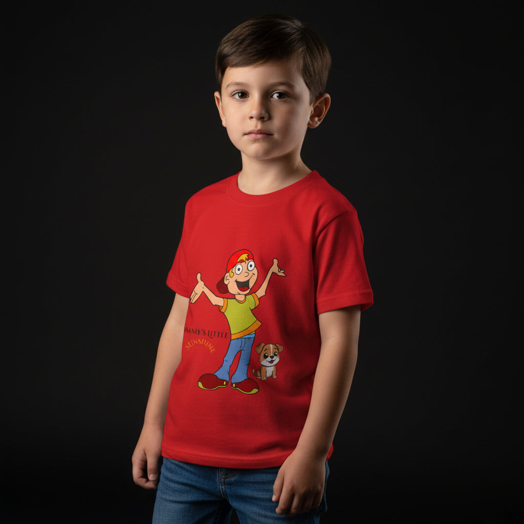 Mommy's Little Sunshine Toddler T-Shirt — Cute Kid & Puppy Graphic Tee