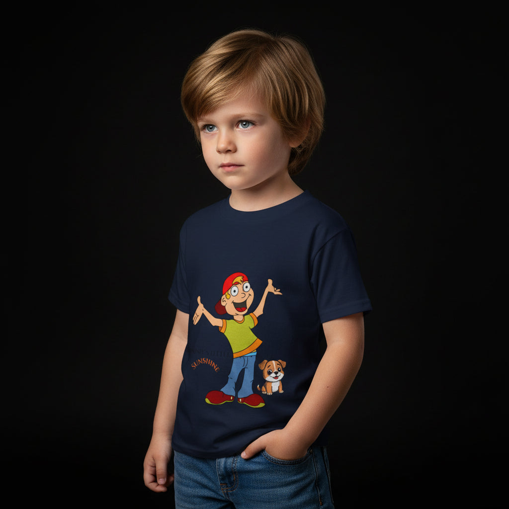 Mommy's Little Sunshine Toddler T-Shirt — Cute Kid & Puppy Graphic Tee