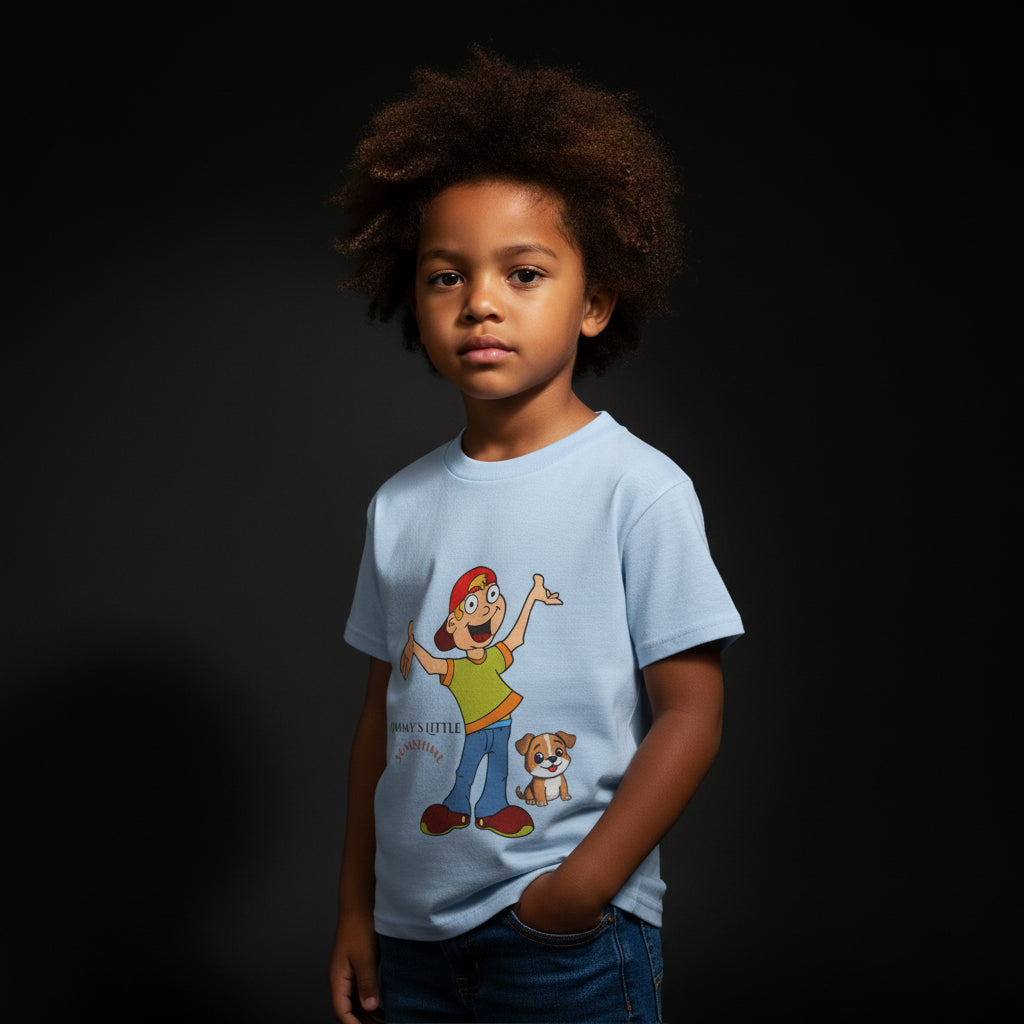 Mommy's Little Sunshine Toddler T-Shirt — Cute Kid & Puppy Graphic Tee