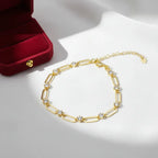 18k gold plated moissanite tennis bracelet 925 Silver Bracelet - Hadi Craft