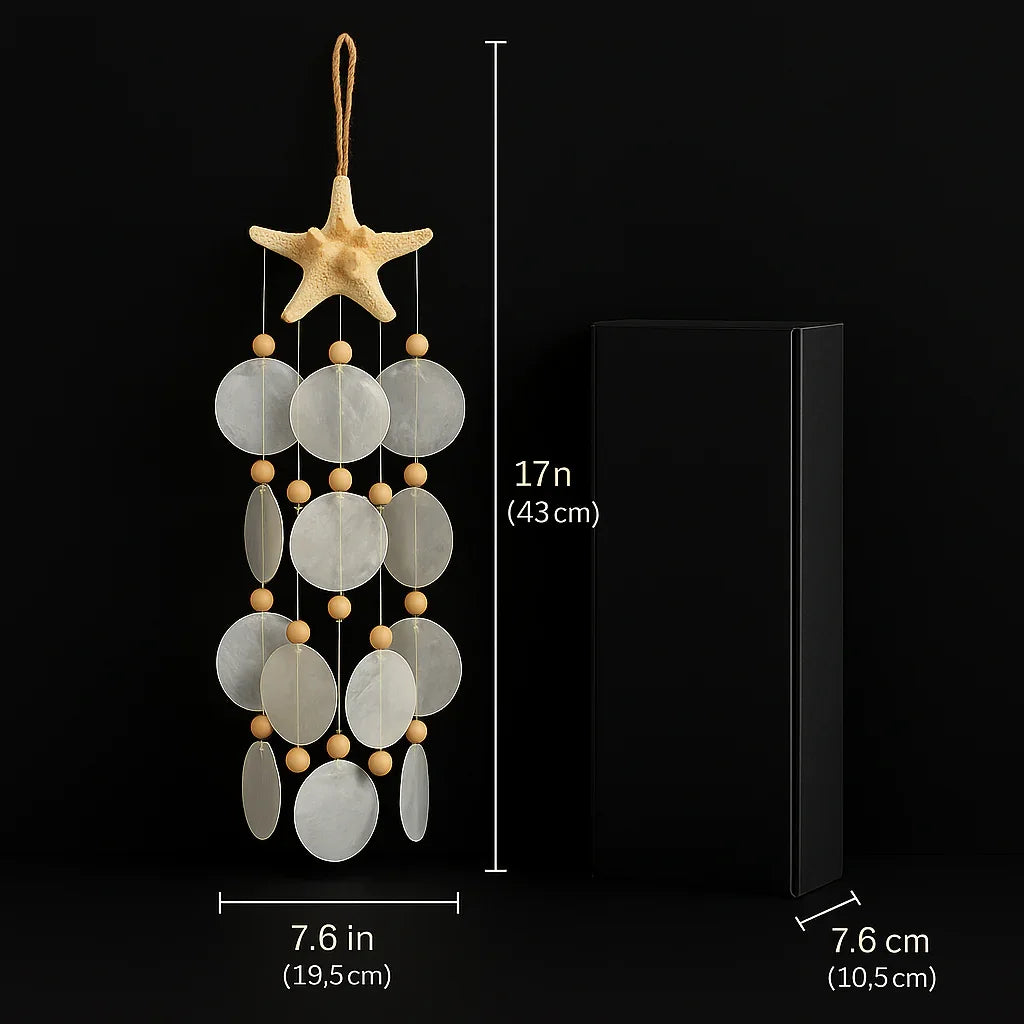 Bohemian Home decor wind chime Seashell Wind Chimes for Outside Hadi Craft