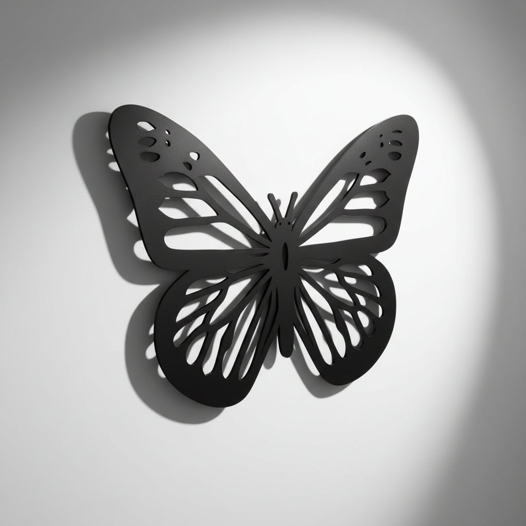 Custom Metal Butterfly Wall Art | Indoor & Outdoor Butterfly Wall Plaque | 15 Color Options