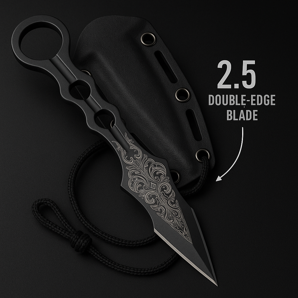 Custom Engraved Tactical Throwing Knife – Precision Fixed Blade Dagger with Personalized Engraving