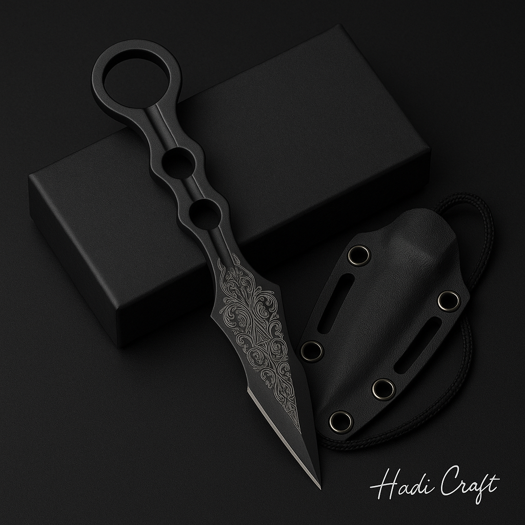 Custom Engraved Tactical Throwing Knife – Precision Fixed Blade Dagger with Personalized Engraving