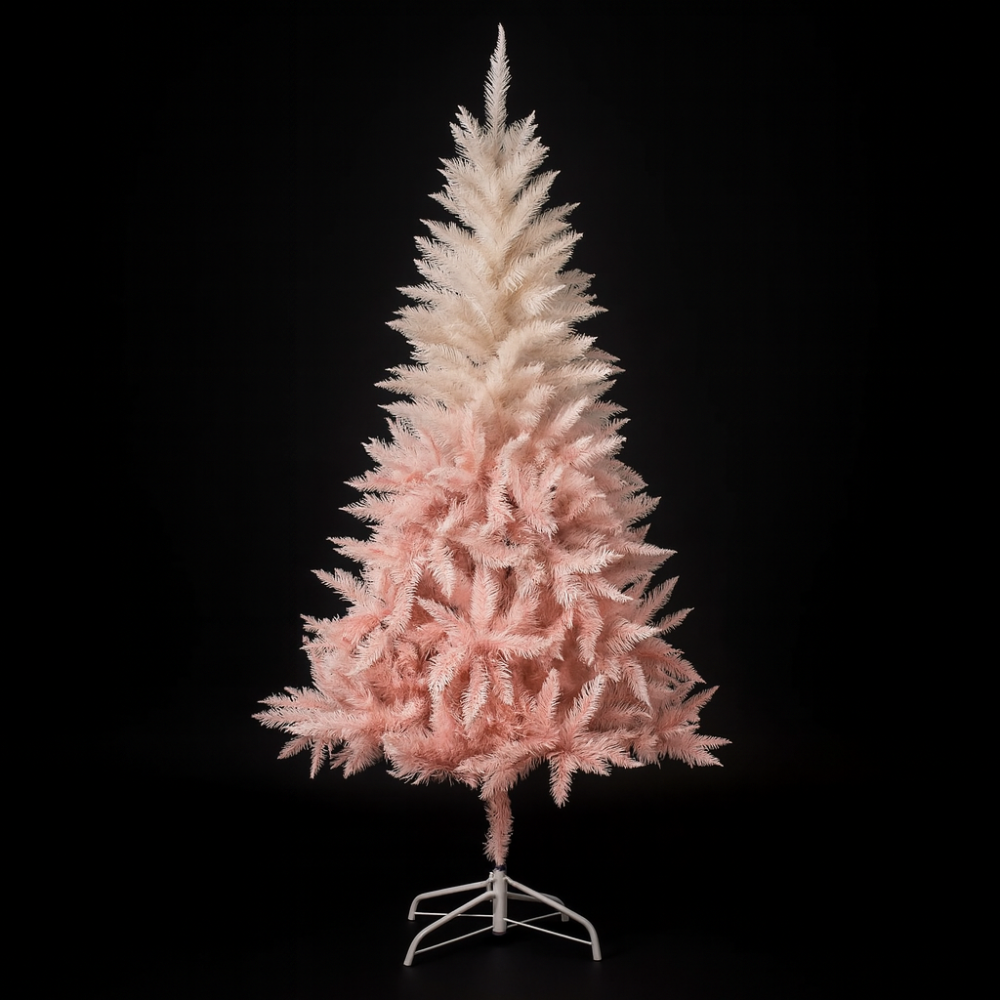 Pink Ombre Artificial Christmas Tree  Modern Holiday Tree for Home, Party & Festive Decorations