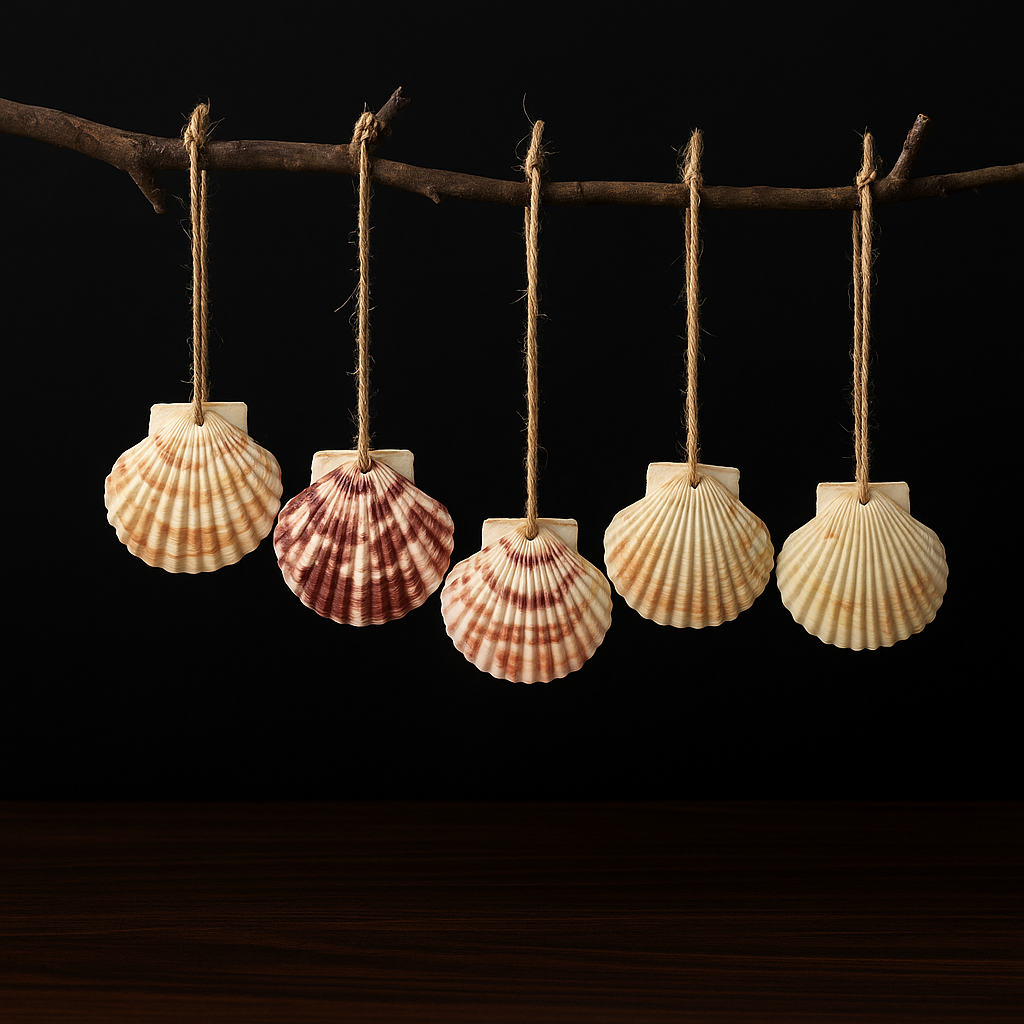 30PCS Natural Sea Shells Scallop Shells With Rope for Home Decor -  Home Decor