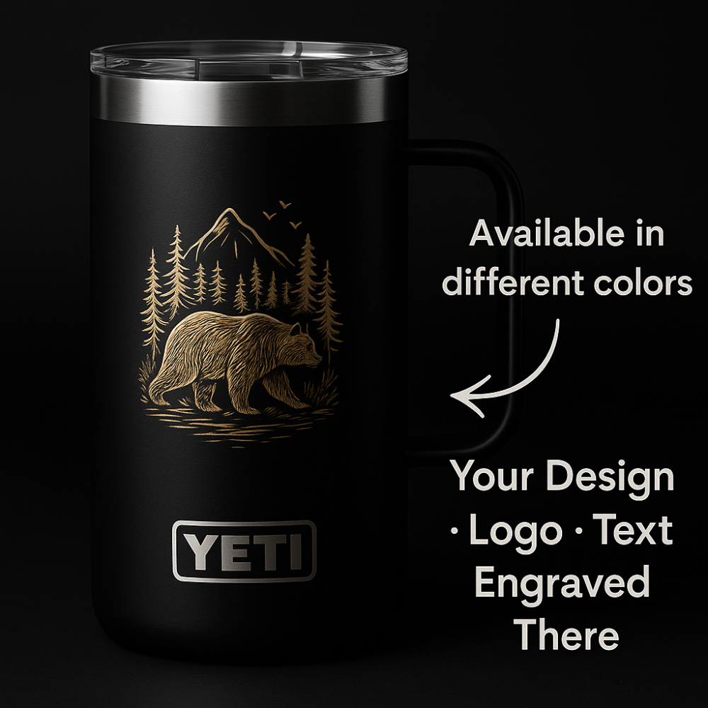 24 oz YETI Insulated Tumbler Travel Mug Multiple Colors & Custom Engraving