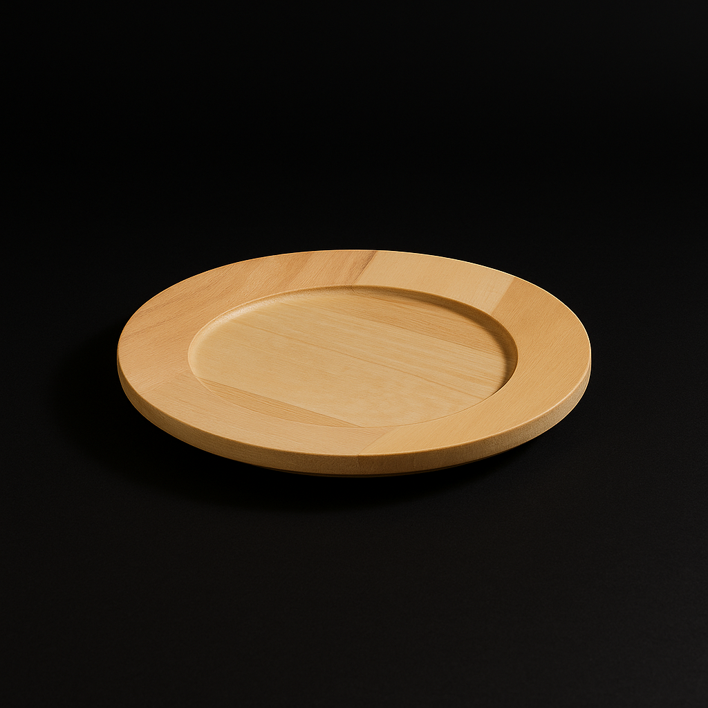 Handcrafted 13-Inch Artisan Wooden Charger Plate – Dining Table Decor