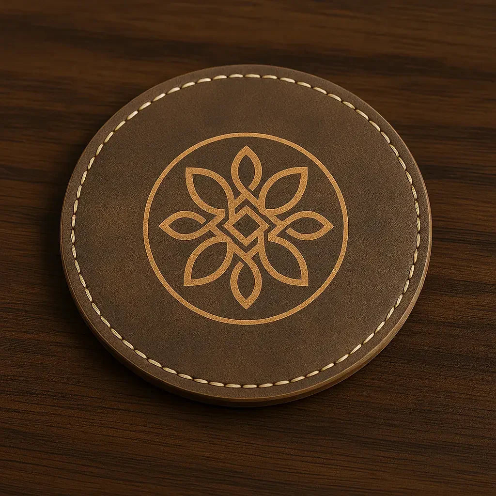 Leather coaster
