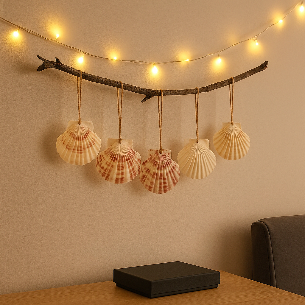 30PCS Natural Sea Shells Scallop Shells With Rope for Home Decor -  Home Decor