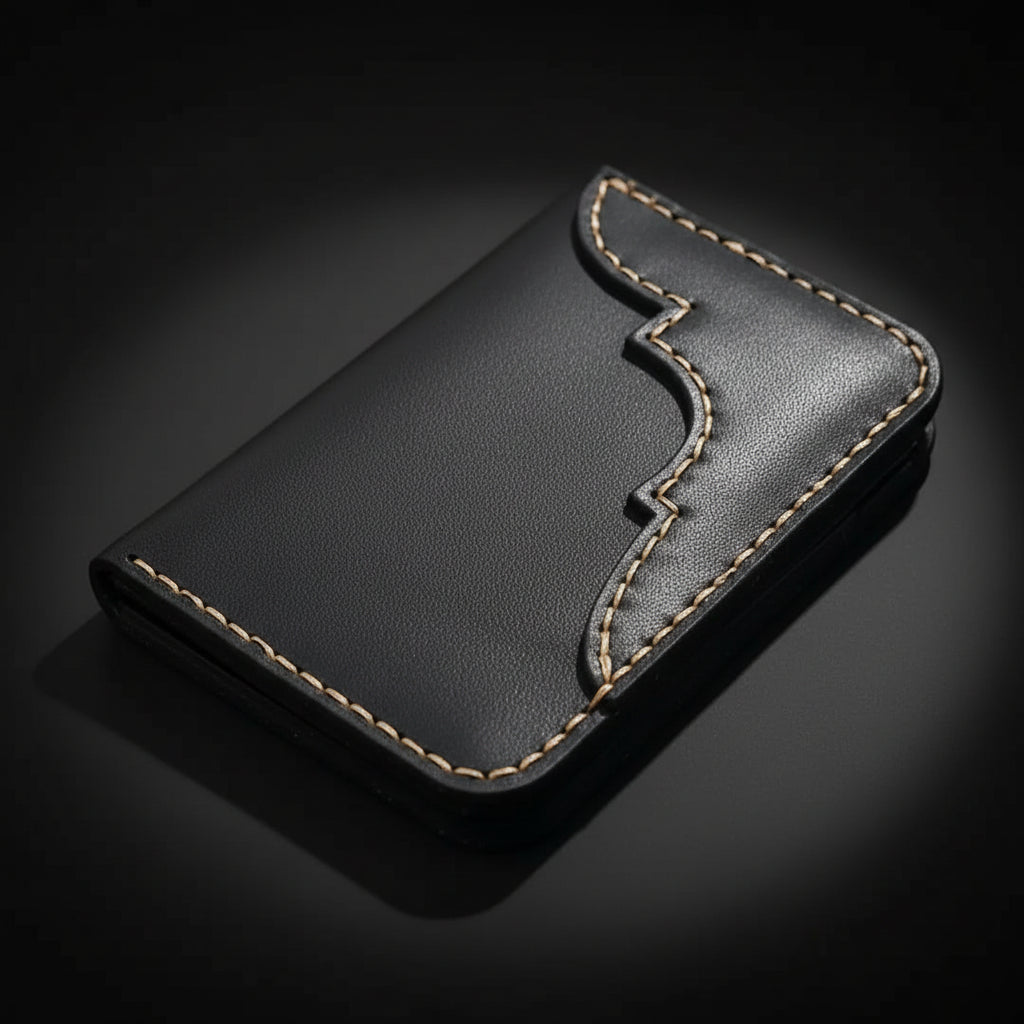 Western Vertical Leather Wallet for Men – Full-Grain & Personalized | Handmade in USA