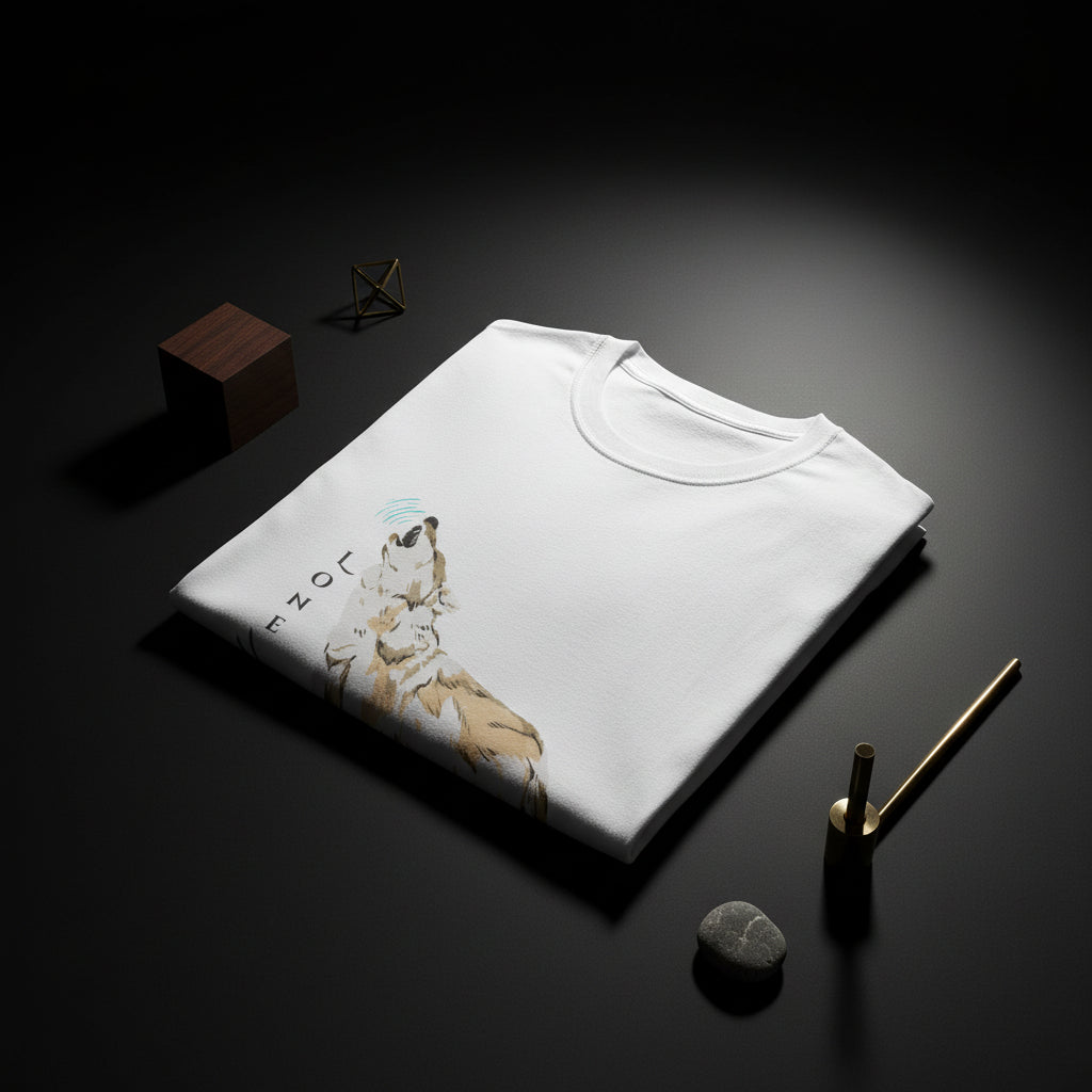 Lone Wolf Howling Graphic T-Shirt — Lightweight Nature-Inspired Tee