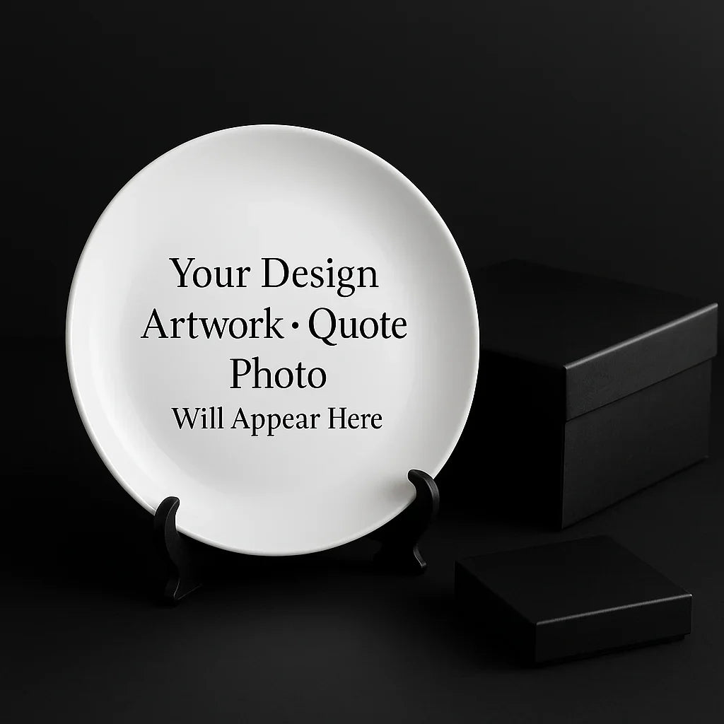 Melamine decor Plate with customize design for your friends Hadi Craft