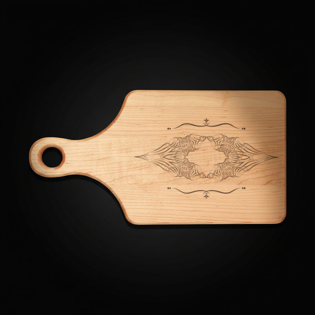 Wooden Cutting Board – Rustic Charcuterie & Serving Board (USA Made)