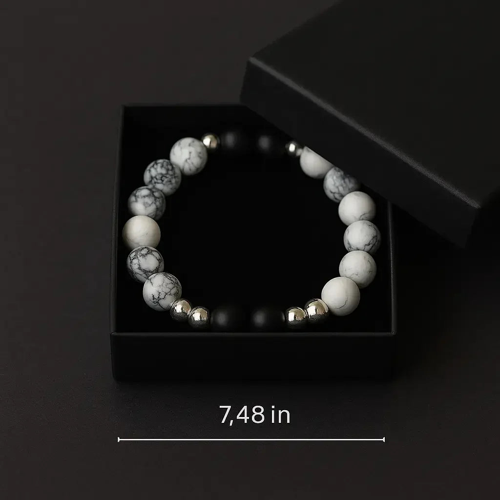 Handmade Natural stone Bead Black Onyx Bracelet Hadi Craft