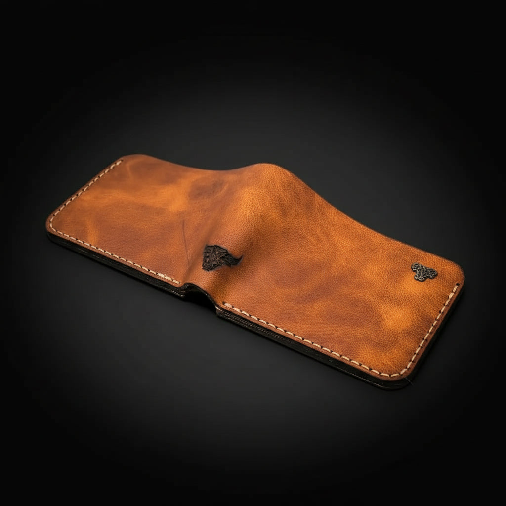 Rio Grande Handmade Full-Grain Leather Bifold Wallet for Men | Built to Last | Hadi Craft USA