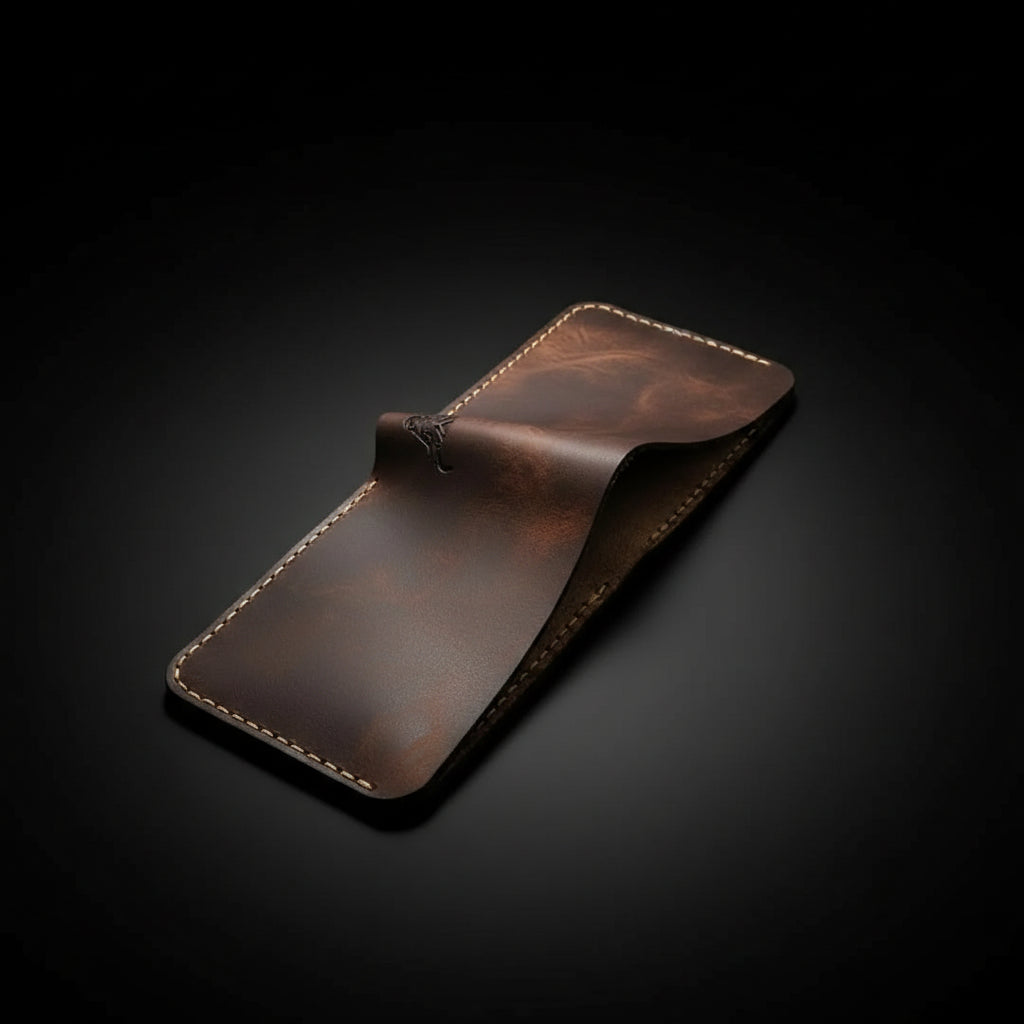 Rio Grande Handmade Full-Grain Leather Bifold Wallet for Men | Built to Last | Hadi Craft USA