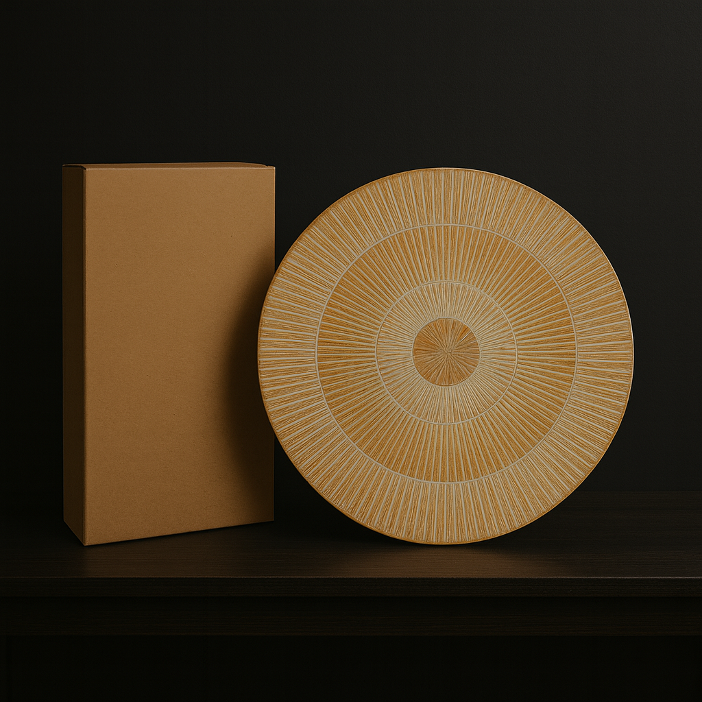 Handcarved 36-Inch Round Wooden Wheel Wall Decor – Statement Wall Art