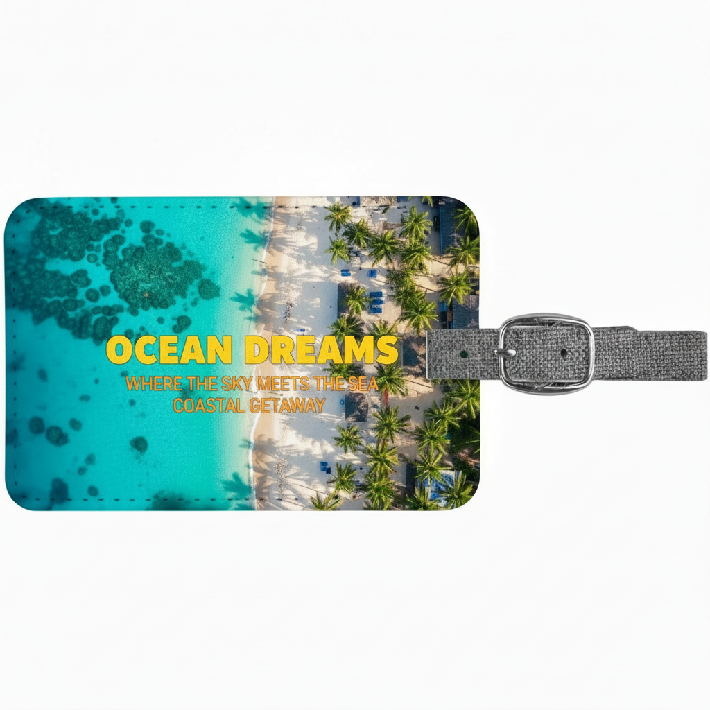 Sublimation luggage bag Tag
