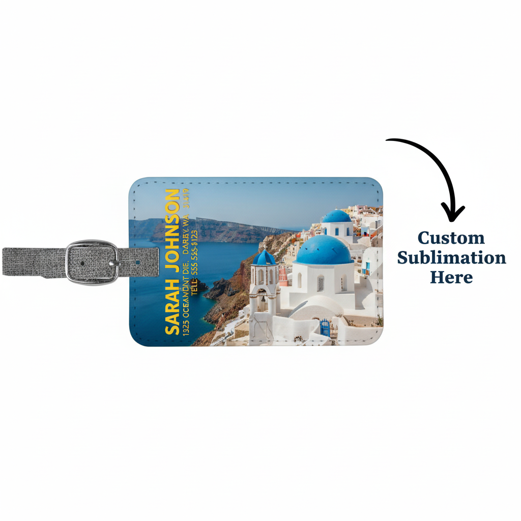 Sublimation luggage bag Tag