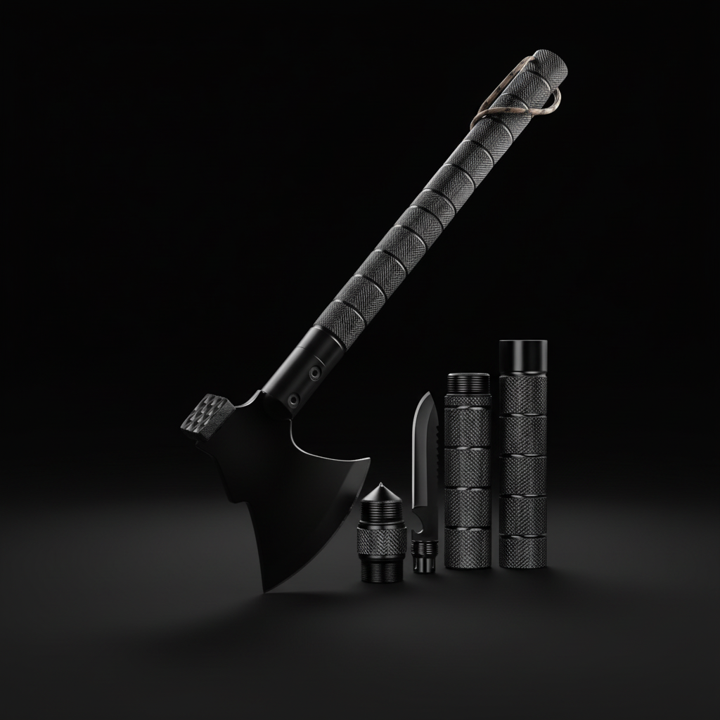 Stainless Steel Multi-Functional Survival Axe & Hammer | Camping, Rock Climbing & Adventure Outdoor Tool