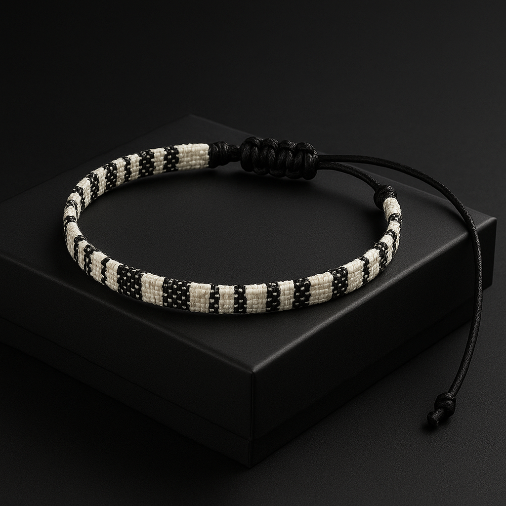 Hand-Woven Bohemian Adjustable Bracelet | Waterproof Woven Cord Jewelry | Christmas & Everyday Wear