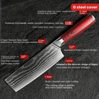 67 Layers Damascus Kitchen Knife G10 Handle Chef Nakiri Boning Nakiri - Hadi Craft