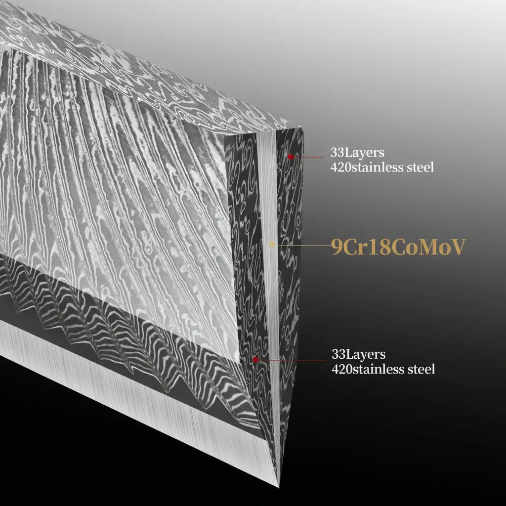 67 layer damascus kitchen knife set 4pc | Hadi Craft USA