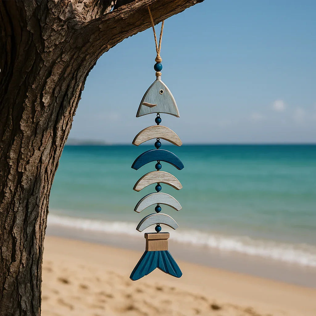 Home decor Wooden Rustic Fish Driftwood Wall Decor Hadi Craft