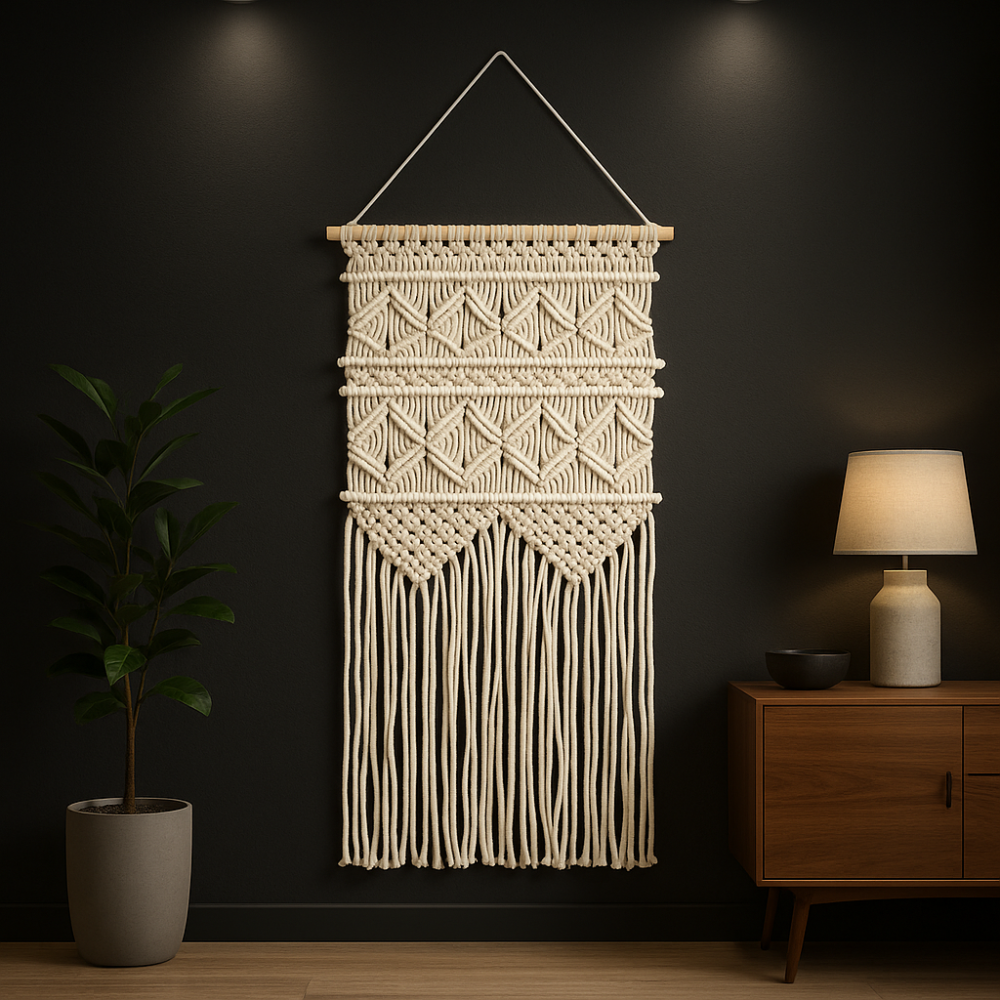 Macrame Wall Hanging, Boho Wall Decor, Bohemian Home Decor, Cotton Macrame, Wall Art