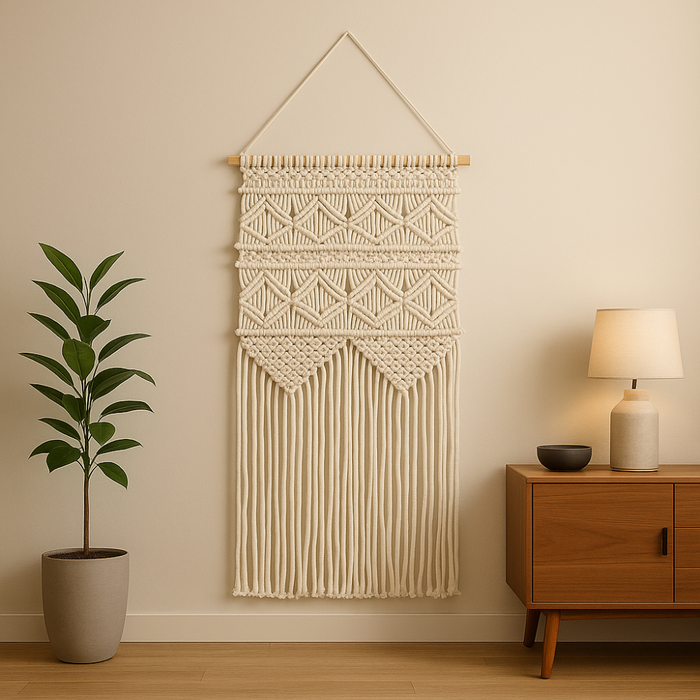 Macrame Wall Hanging, Boho Wall Decor, Bohemian Home Decor, Cotton Macrame, Wall Art