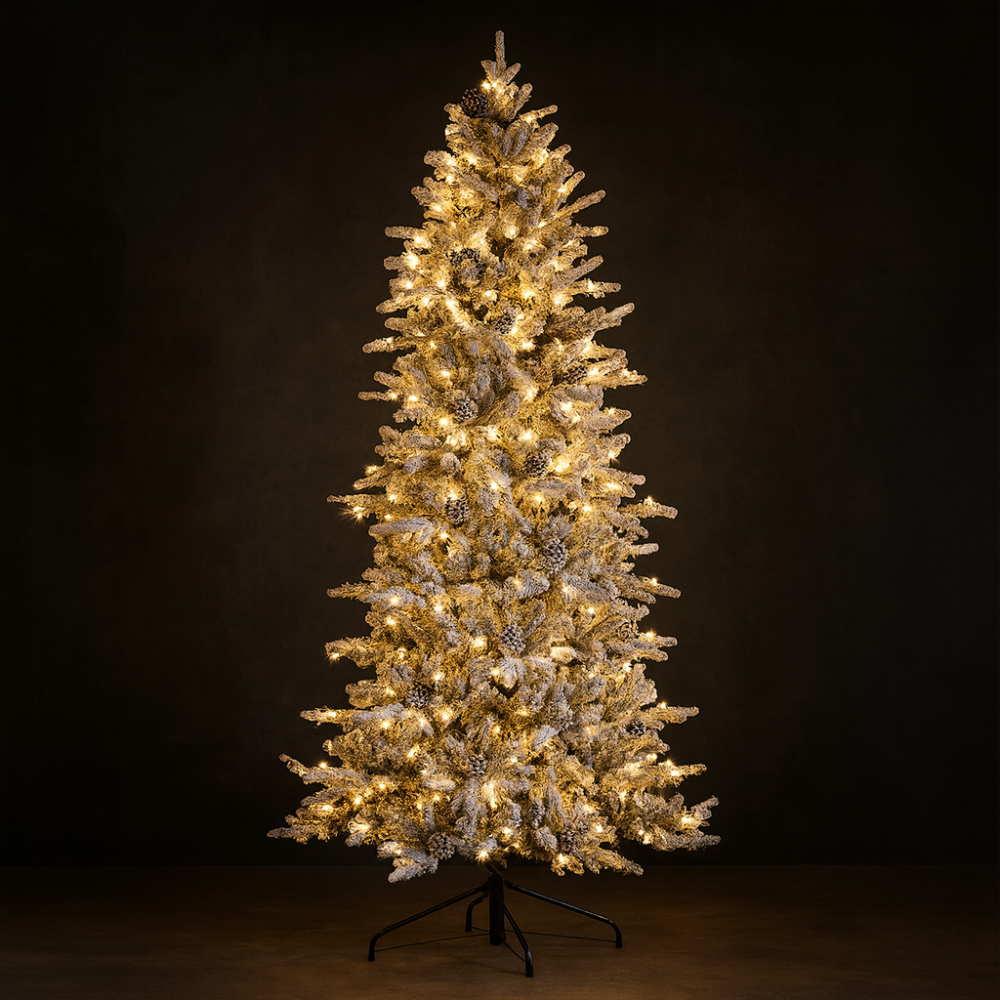 5.9 ft Artificial Pre-Lit Christmas Tree High Quality Holiday Decor