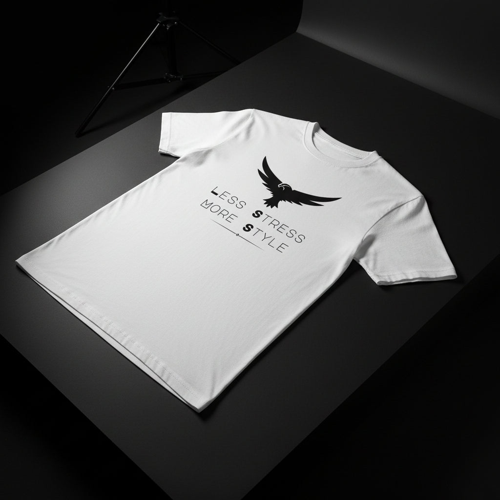 Men’s Heavy Cotton T-Shirt with Front Print – Made in USA, Premium Comfort Tee