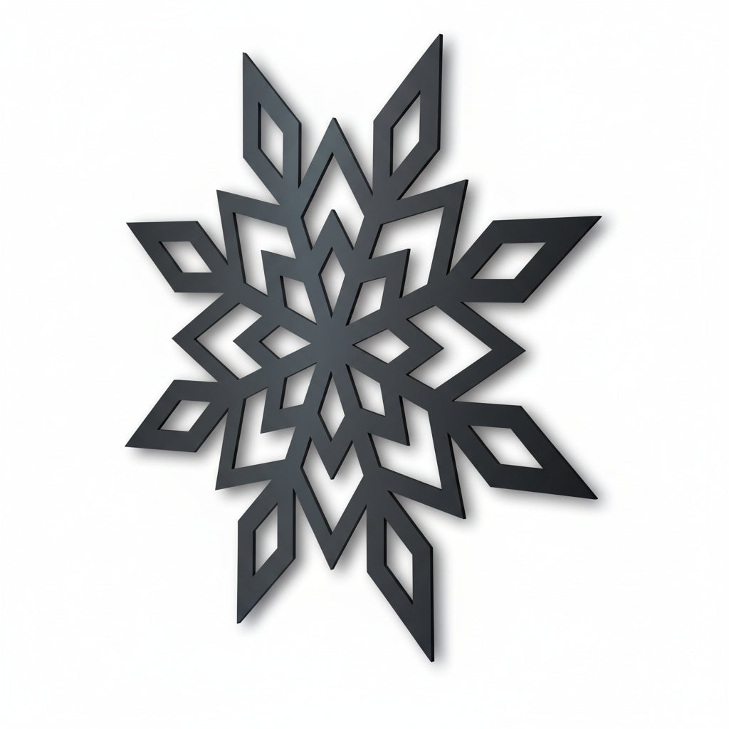 Custom Metal Snowflake Wall Art | Indoor & Outdoor Winter Decor | Up to 36" | 14+ Color Options