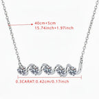 925 sterling silver moissanite pendant necklace Luxury Pendant - Hadi Craft