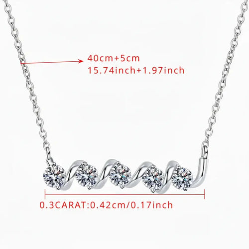 925 sterling silver moissanite pendant necklace Luxury Pendant - Hadi Craft