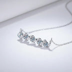 925 sterling silver moissanite pendant necklace Luxury Pendant - Hadi Craft
