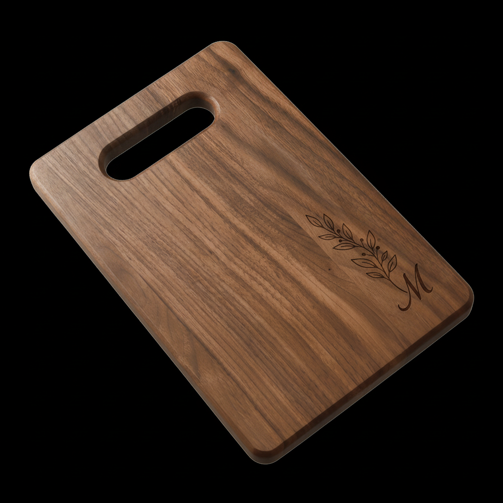 9x6 Walnut Wood Cutting Board – Handmade Charcuterie & Serving Board