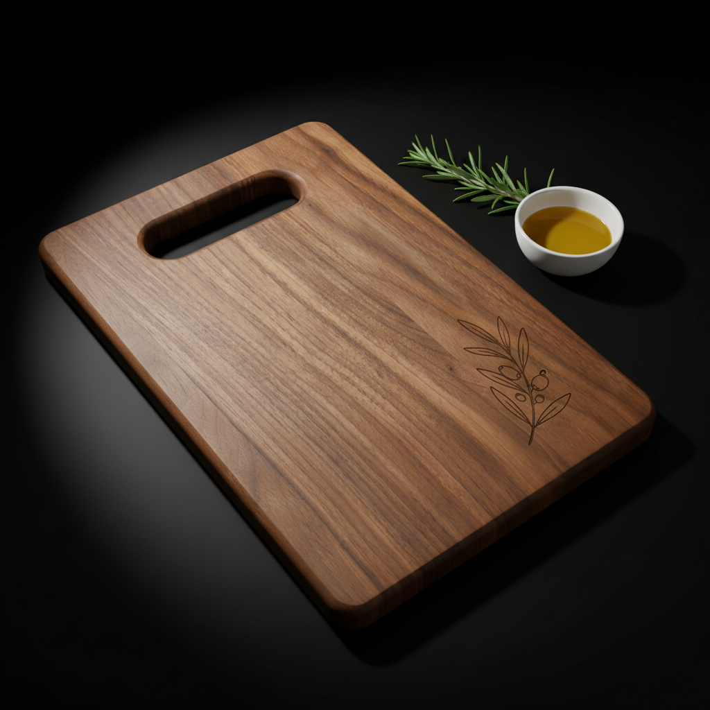 9x6 Walnut Wood Cutting Board – Handmade Charcuterie & Serving Board