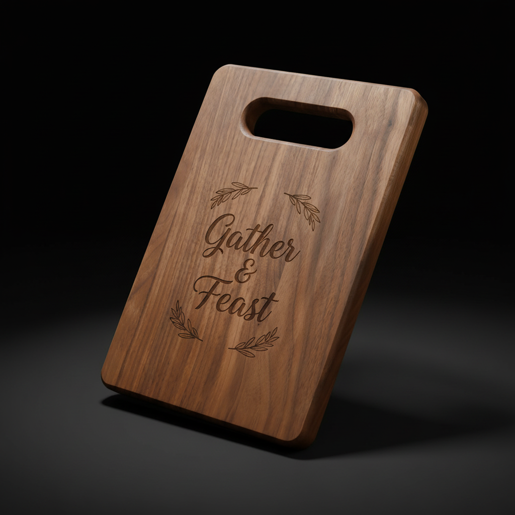 9x6 Walnut Wood Cutting Board – Handmade Charcuterie & Serving Board