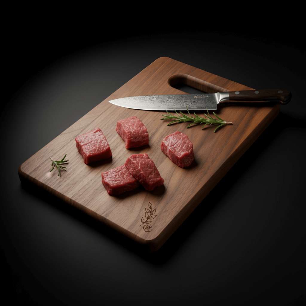 9x6 Walnut Wood Cutting Board – Handmade Charcuterie & Serving Board - Hadi Craft